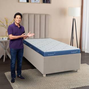Livpure Smart ORTHO PRO+ Memory PROFILE with Spine Shaped 5D Zone & COMFORTSCIENCE|BIOCRYSTALS 8 inch Single High Resilience (HR) Foam Mattress