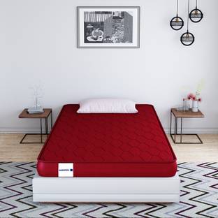 DUROFEEL Starline Dual Plus 4 inch Single High Density (HD) Foam Mattress