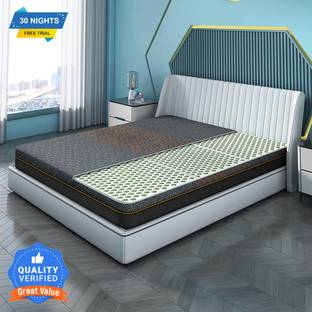 Sleepyhead Technic - 3 Zone 6D Grid Mattress |3000 Air Pockets for better Air Circulation| 6 inch Double High Density (HD) Foam Mattress