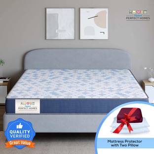 Flipkart Perfect Homes Skye 3 in 1 with mattress protector and pillow 6 inch Queen Memory Foam Mattress