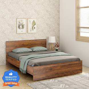 A GLOBIA CREATIONS Amber Engineered Wood Queen Bed