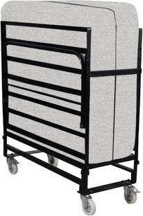 Auxiliary ®™|UNESCO Folding Rollaway Bed Metal Single Bed