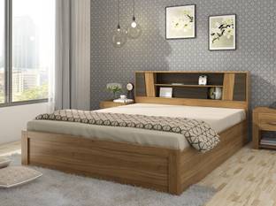 SPACEWOOD Engineered Wood Queen Box Bed