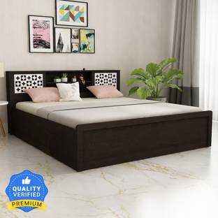 SIVOM Orient Modular Box Bed with Storage Engineered Wood King Box Bed