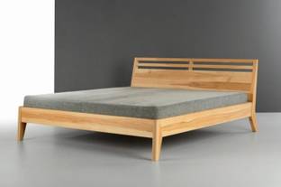 Livince Teak Wood Bed Solid Wood Queen Bed