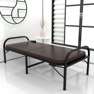 HoneyTouch Folding Bed with Soft Mattress 3ft x 6ft Metal Single Bed