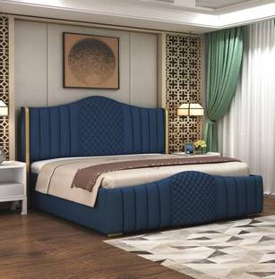 MODESTY WOODS Solid Wood Queen Box Bed