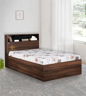 CASPIAN Deewan, Wooden Box Bed || Bed with Box Storage for Home Bedroom Engineered Wood Single Box Bed