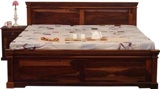 ROYAL FINISH Stellar King Size(72"x78") Without Storage,12-Month Warranty,Single Bedside Solid Wood King Bed