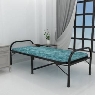 HoneyTouch Folding Bed for Sleeping with Mattress Top Metal Single Bed