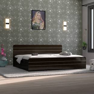 NEUDOT Valancia Queen Engineered Wood Queen Box Bed