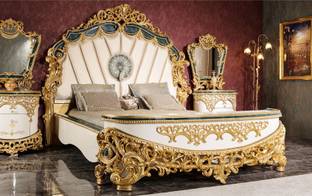 royal wood Solid Wood King Box Bed, 170 cm x 100 cm (5.58 ft x 3.28 ft)