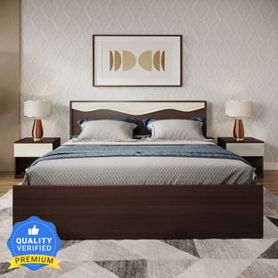 Godrej Interio Vurv Engineered Wood Queen Box Bed