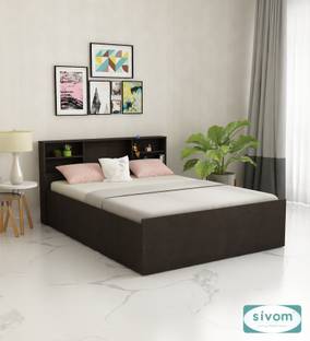 SIVOM Sylvia Queen Bed Engineered Wood Queen Box Bed