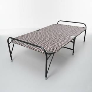 MA STUFF Iron Folding Bed High Quality Material for Adults & Kids Metal Single Bed