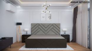 ardasinterior Solid Wood Double Box Bed Engineered Wood Double Hydraulic Bed