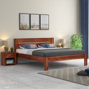 Flipkart Perfect Homes Sheesham Solid Wood King Bed