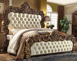 royal wood DOUGLAS ROYAL LUXURY PREMIUM TEAK WOOD DOUBLE BED SIZE 6.5X6 Solid Wood King Box Bed