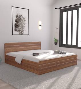 NEUDOT Valancia Queen Engineered Wood Queen Box Bed