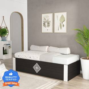 A GLOBIA CREATIONS Otis Engineered Wood Single Box Bed