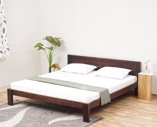 Woodefly Solid Wood King Bed