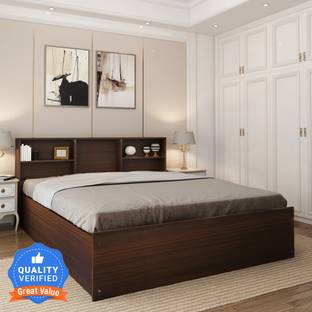 Flipkart Perfect Homes Opus Engineered Wood Queen Box Bed