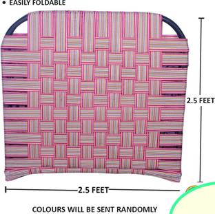 India wood mart Folding Bed Single,Camp Bed, Guest Bed (Single Frame: 2.6ft x 5ft) Metal Single Bed