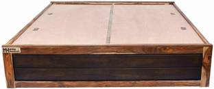 Meera Handicraft bed solid sheesham wood in queen size Delivery Condition - DIY(Do-It-Yourself)) Solid Wood Queen Box Bed, 206.248 cm x 157.48 cm (6.77 ft x 5.17 ft)