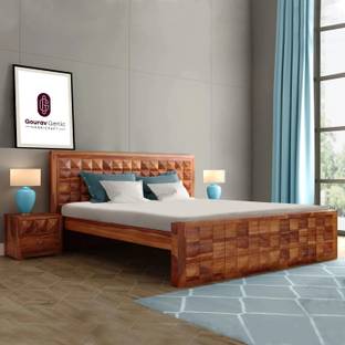Flipkart Perfect Homes Diamond Solid Wood King Bed