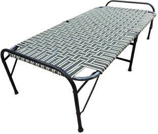 Anmol Niwar Folding Bed for Sleeping Single Bed Heavy Metal Frame Metal Single Bed