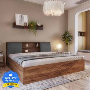 Wakefit Orion Upholstered Engineered Wood King Box Bed