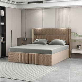 CARLTON LONDON Engineered Wood Queen Box Bed