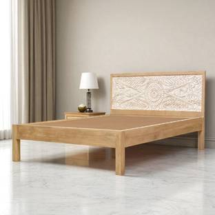 THE ATTIC Jodhpur Solid Wood Queen Bed