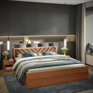 Godrej Interio Alina Engineered Wood Queen Hydraulic Bed