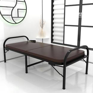 HoneyTouch Atlas Folding Bed Single with Mattress | No Assembly Required | (2.5ft x 6ft) Metal Single Bed