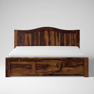 Flipkart Perfect Homes Sheesham Solid Wood Queen Box Bed