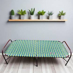 ZENVYX WE TRULY CARES Folding Bed Metal Single Box Bed 3x6Ft Metal Single Bed