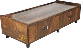 CASPIAN Deewan, Wooden Box Bed || Bed with Box Storage for Home Bedroom Engineered Wood Single Box Bed
