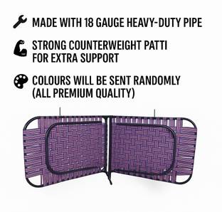 Saqlaini enterprises Saqlaini Folding Bed Metal Single Bed