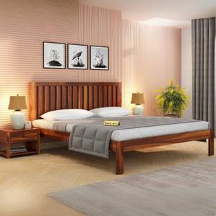 SONA ART & CRAFTS Solid Wood Queen Bed
