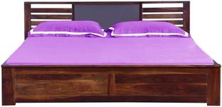 Vintej Home Horizon Box Sheesham Jodhpur Furniture Solid Wood Queen Bed