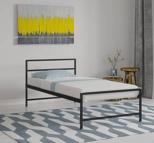 KALWARA STORE Single Size Metal Bed for Adults Heavy Duty Metal Single Bed