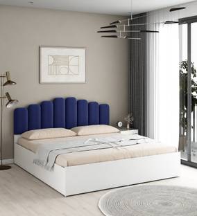 A GLOBIA CREATIONS Castle Engineered Wood Queen Box Bed