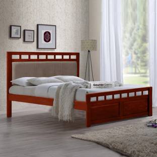 Gouravgenic Handicraft Teak (Sagun) Solid Wood King Bed