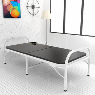 HoneyTouch Folding 3ft x 6ft with Mattress Metal Single Bed