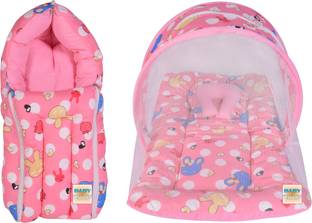 BABY KINGDOM Cotton Baby Bed Sized Bedding Set