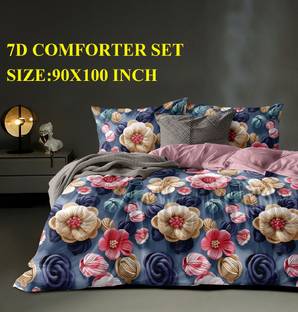 Laying Style Cotton Double King Sized Bedding Set