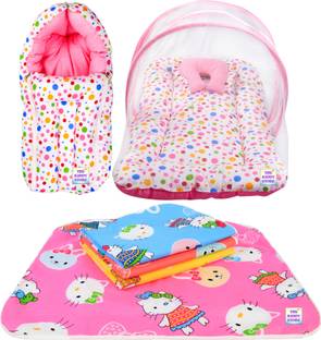 BABY KINGDOM Cotton Baby Bed Sized Bedding Set