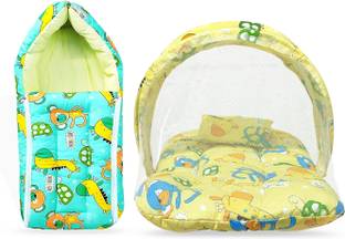 MOM & SON Cotton Baby Bed Sized Bedding Set