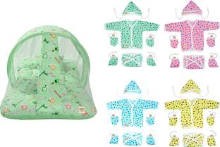 BABY KINGDOM Cotton Baby Bed Sized Bedding Set